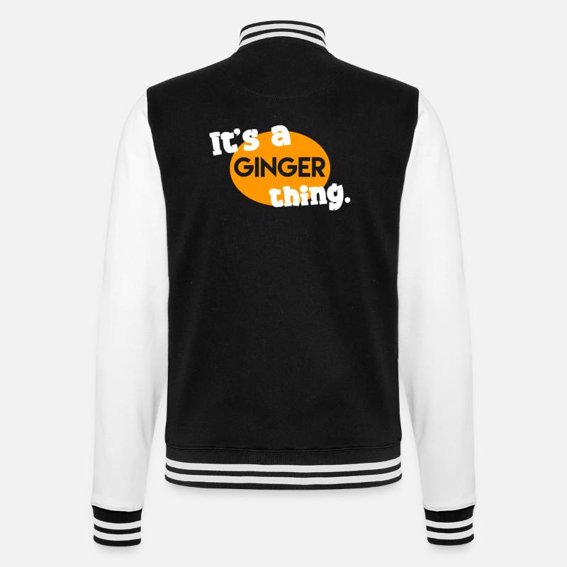 C’est un truc de gingembre. - Veste Teddy - noir/blanc