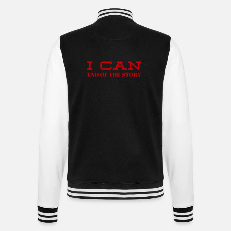 ich bin ein Macher - College-Sweatjacke - Schwarz/Weiß