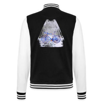 bicycle winter e 112 - College Sweat Jacket - black/white - Back - Marisol (170cm)
