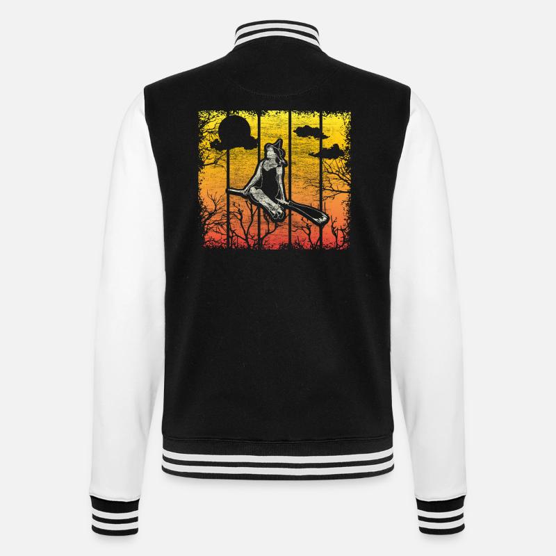 Halloween Witch Witch Spell - College Sweat Jacket - black/white