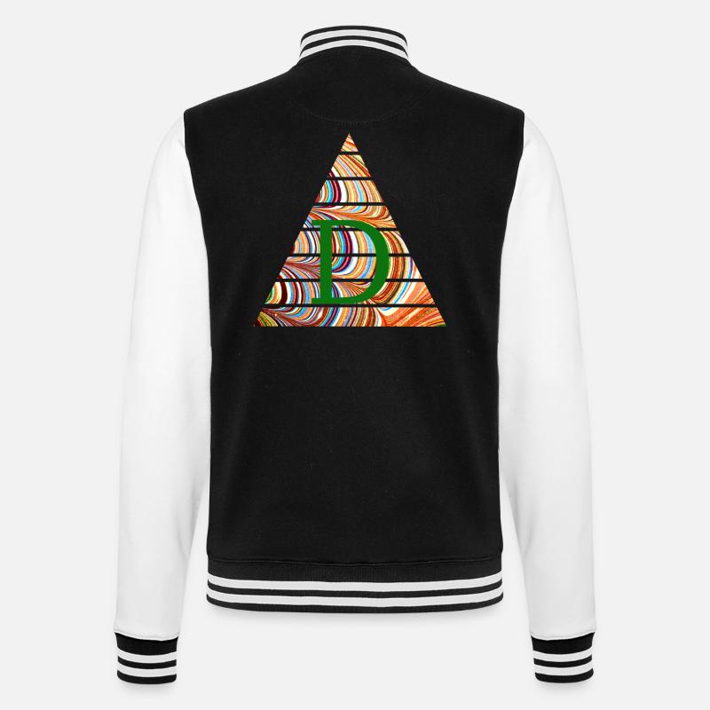 triangle e 56 d - Veste Teddy - noir/blanc