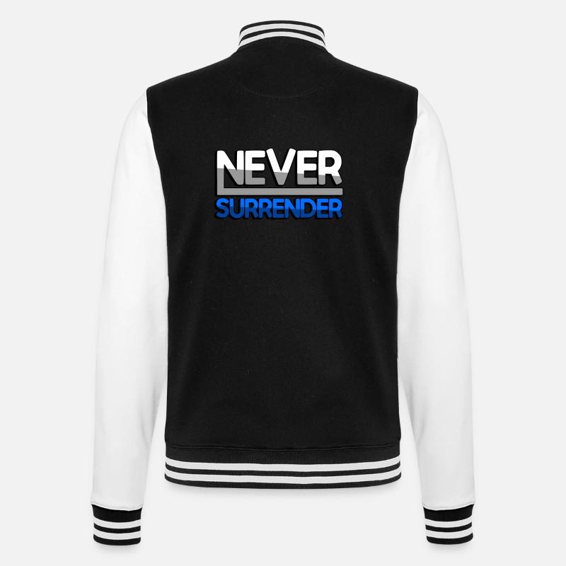 NEVER SURRENDER (Bleu) - Jeux - Veste Teddy - noir/blanc