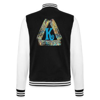 e 201 k - College-Sweatjacke - Schwarz/Weiß - Hinten - Marisol (170cm)