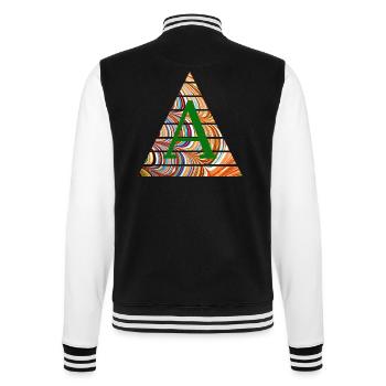 triangle e 56 a - College Sweat Jacket - black/white - Back - Marisol (170cm)