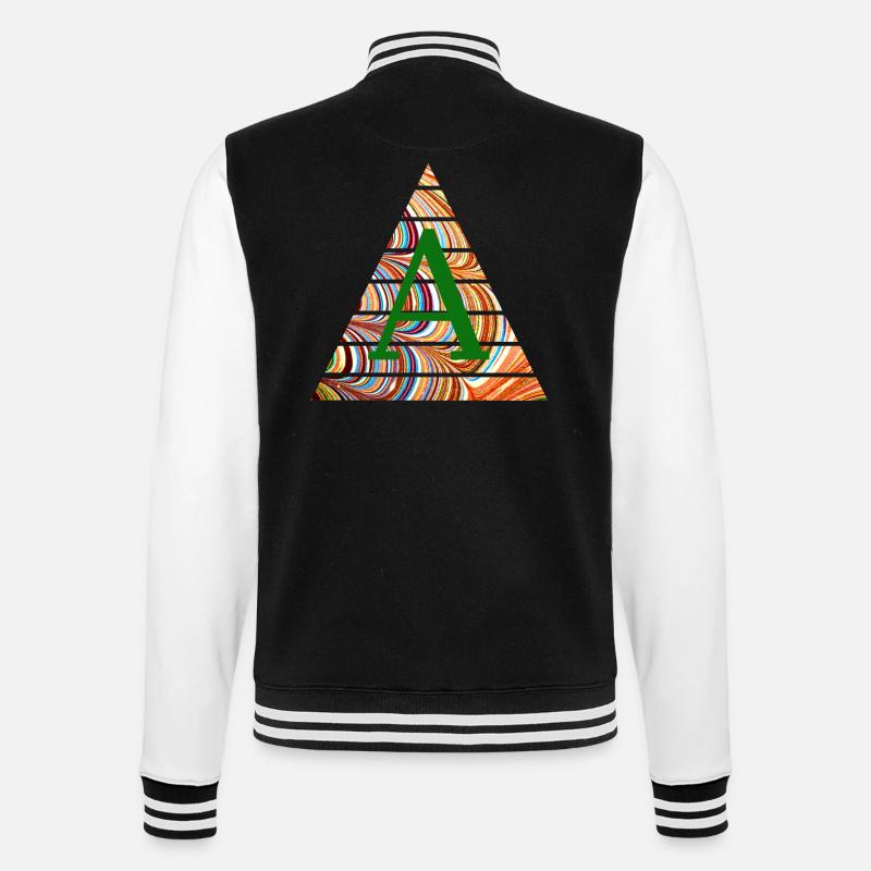 triangle e 56 a - College Sweat Jacket - black/white