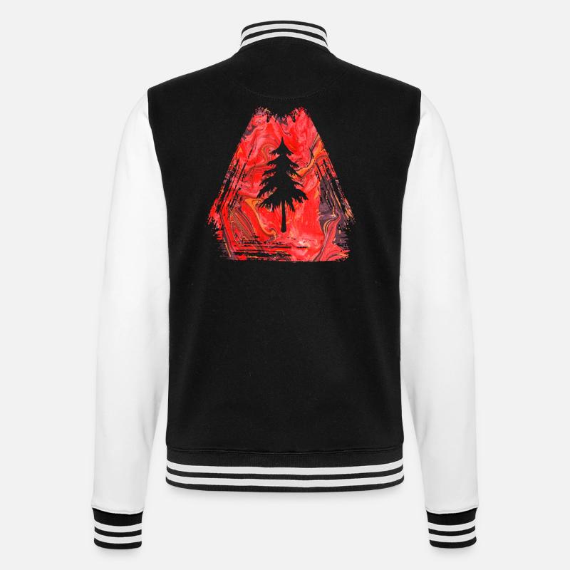 fir e 13 - College Sweat Jacket - black/white