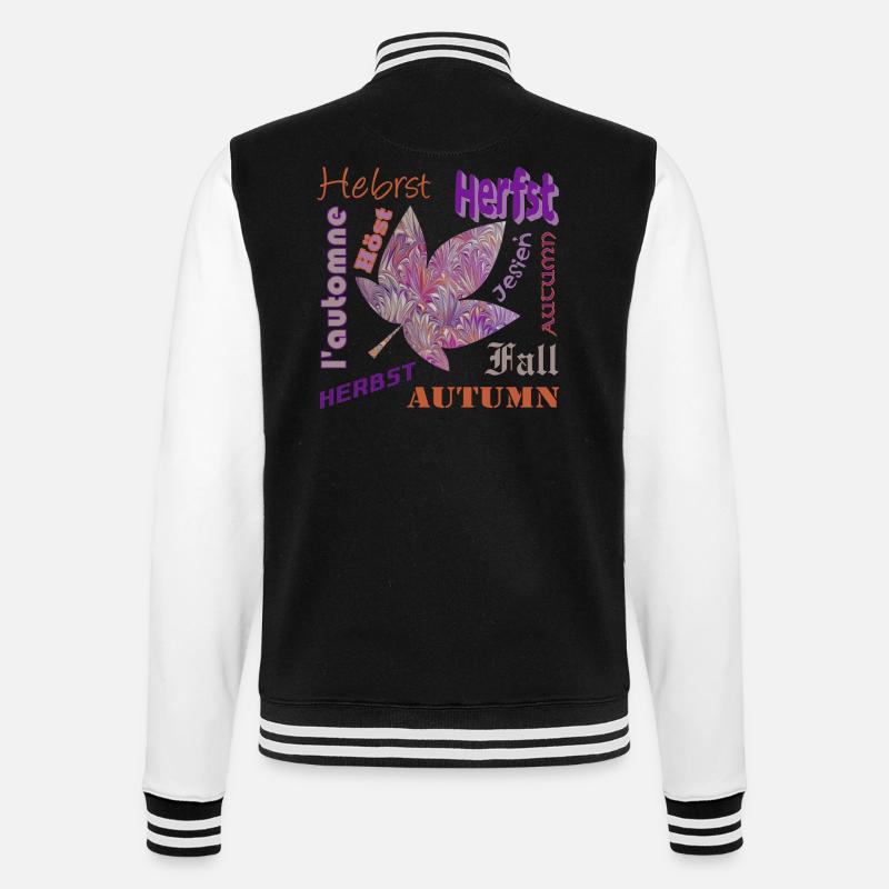 herbst schrift e 236 - Veste Teddy - noir/blanc