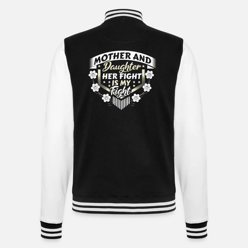 Mutter Tochter Familie Kind - College-Sweatjacke - Schwarz/Weiß