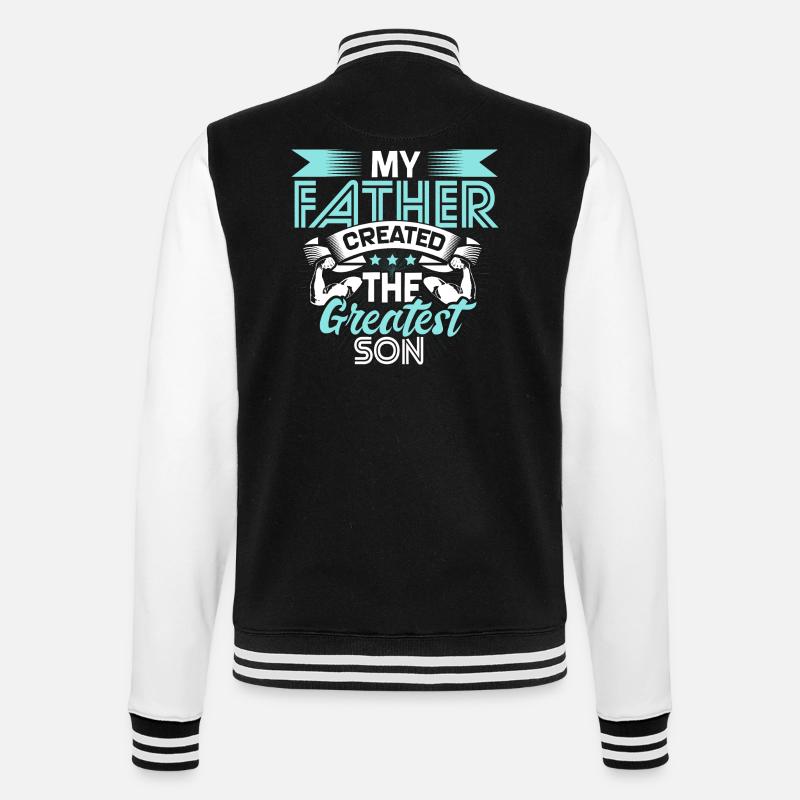 Bester Sohn Geschenk - College-Sweatjacke - Schwarz/Weiß