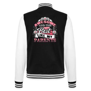 Beste Tochter Familie Süß - College-Sweatjacke - Schwarz/Weiß - Hinten - Marisol (170cm)