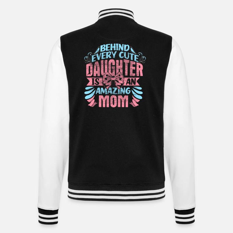Mutter Tochter Beste Freunde Kind - College-Sweatjacke - Schwarz/Weiß