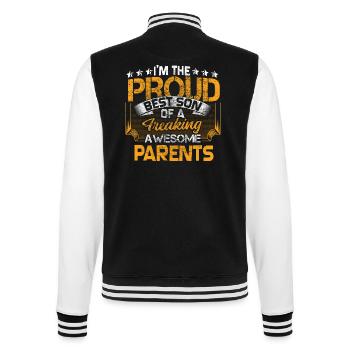 Fils Family Boy Cadeau - Veste Teddy - noir/blanc - Dos - Marisol (170cm)
