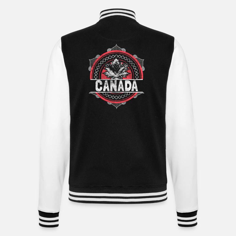 Canada Elk State - Veste Teddy - noir/blanc