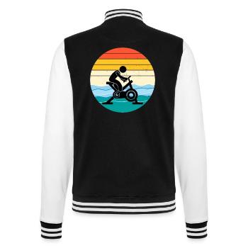 Aqua Cycling Schwimmbad Fitness Training - College-Sweatjacke - Schwarz/Weiß - Hinten - Marisol (170cm)