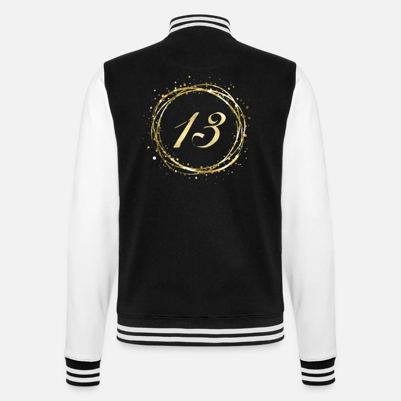 13 - Veste Teddy - noir/blanc