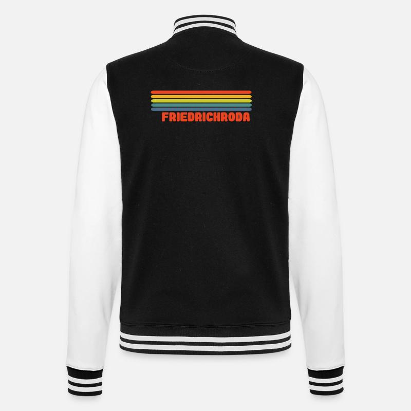 Friedrichroda Regenbogen - College-Sweatjacke - Schwarz/Weiß