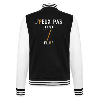 J Peux Pas J Ai Flûte - Veste Teddy - noir/blanc - Dos - Marisol (170cm)