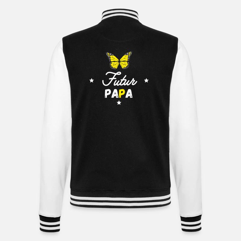 Futur papa - Veste Teddy - noir/blanc
