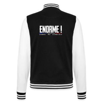 Riesig! wie mein humorvolles made in Fr. - College-Sweatjacke - Schwarz/Weiß - Hinten - Marisol (170cm)