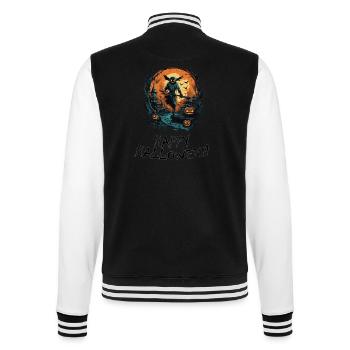 Halloween - Happy Halloween - College-Sweatjacke - Schwarz/Weiß - Hinten - Marisol (170cm)