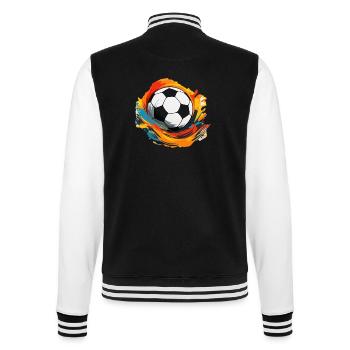 Ballon de football - Veste Teddy - noir/blanc - Dos - Marisol (170cm)