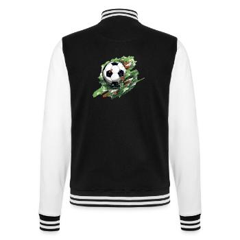 Ballon de football - Veste Teddy - noir/blanc - Dos - Marisol (170cm)