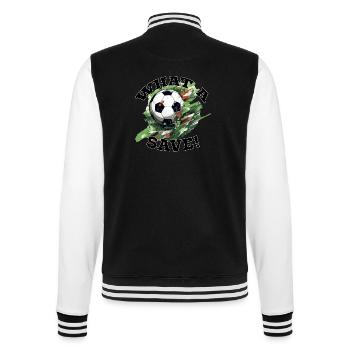 Balle de football - Quelle sauvegarde! - Veste Teddy - noir/blanc - Dos - Marisol (170cm)