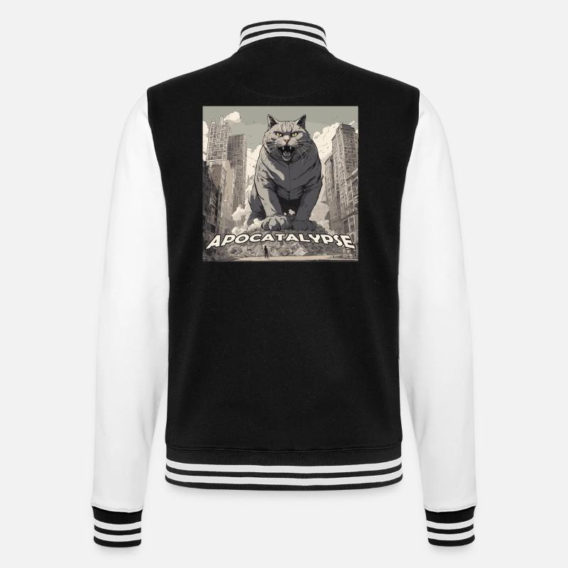 Apocatalypse - College-Sweatjacke - Schwarz/Weiß