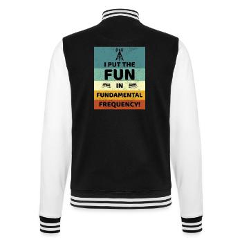 Amusez-vous avec la radio amateur à fréquence fondamentale - Veste Teddy - noir/blanc - Dos - Marisol (170cm)
