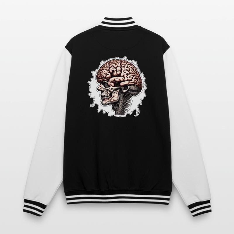 Brain / Knowledge / Intelligence / Clever / Thinking College Sweat Jacket