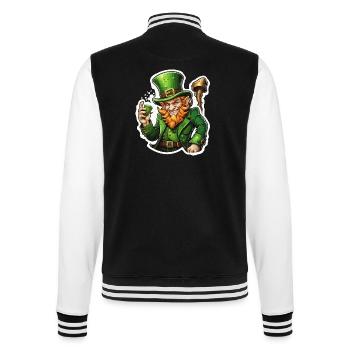 Leprechaun / Leprechaun / Vert / Gingembre / Irlande - Veste Teddy - noir/blanc - Dos - Marisol (170cm)
