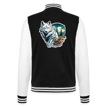 Anime / Comic / Japanese / Animation / Cartoon - College Sweat Jacket - black/white - Back - Marisol (170cm)