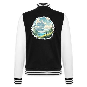 Anime / Comic / Japanese / Cartoon / Cartoon - College Sweat Jacket - black/white - Back - Marisol (170cm)