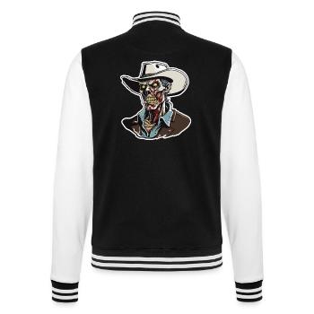 Cowboy / Far West / Désert / Lasso / Rodéo - Veste Teddy - noir/blanc - Dos - Marisol (170cm)