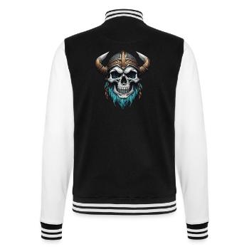 Wikinger / Thor / Odin / nordisch / _keltisch - College-Sweatjacke - Schwarz/Weiß - Hinten - Marisol (170cm)