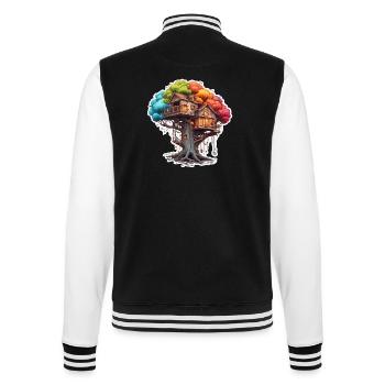 Cabane dans les arbres / Cime des arbres / Cabane dans les arbres / Aventure - Veste Teddy - noir/blanc - Dos - Marisol (170cm)
