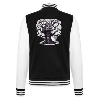 Cabane dans les arbres / Cime des arbres / Cabane dans les arbres / Aventure - Veste Teddy - noir/blanc - Dos - Marisol (170cm)