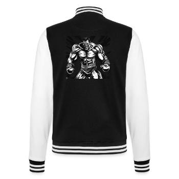 Boxer / Sport / Kampf / Arena / Boxring / Fäuste - College-Sweatjacke - Schwarz/Weiß - Hinten - Marisol (170cm)