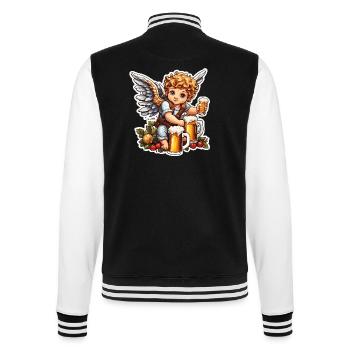 Cupid / Love / Arrow / Heart / Valentine's Day - College Sweat Jacket - black/white - Back - Marisol (170cm)