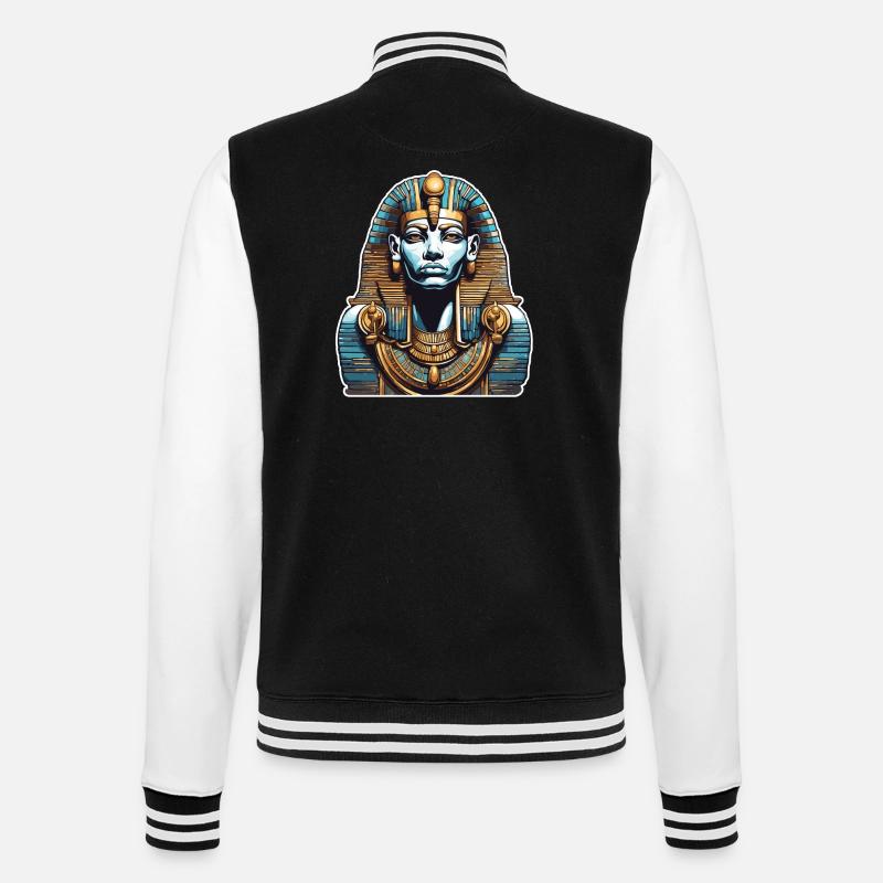 Egypt / Pharaoh / Mummies / Hieroglyphics / Sphinx - College Sweat Jacket - black/white