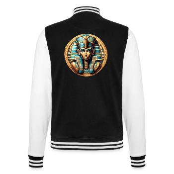 Ägypten / Pharao / Mumien / Hieroglyphen / Sphinx - College-Sweatjacke - Schwarz/Weiß - Hinten - Marisol (170cm)