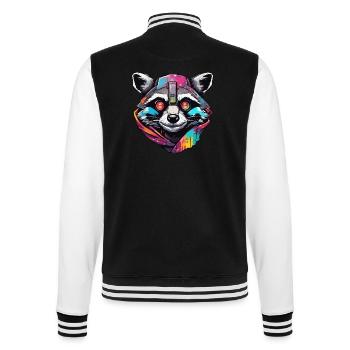 Robot Animal / AI / Mechanized Animals / Comic - College Sweat Jacket - black/white - Back - Marisol (170cm)