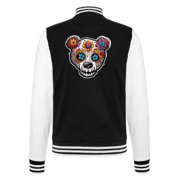 Teddybär / Kuscheltier / Stofftier / Geschenkidee - College-Sweatjacke - Schwarz/Weiß - Hinten - Marisol (170cm)