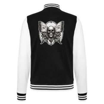 Papillon de nuit / animal / insecte / larve / ravageur - Veste Teddy - noir/blanc - Dos - Marisol (170cm)