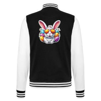 Easter Bunny / Easter / Eggs / Holidays / Easter - College Sweat Jacket - black/white - Back - Marisol (170cm)