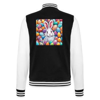 Easter Bunny / Easter / Eggs / Holidays / Easter - College Sweat Jacket - black/white - Back - Marisol (170cm)
