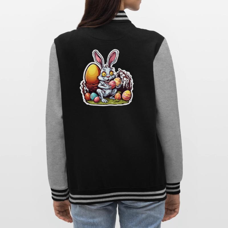 Easter Bunny / Easter / Eggs / Holidays / Easter College Sweat Jacket