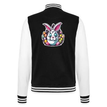Easter Bunny / Easter / Eggs / Holidays / Easter - College Sweat Jacket - black/white - Back - Marisol (170cm)