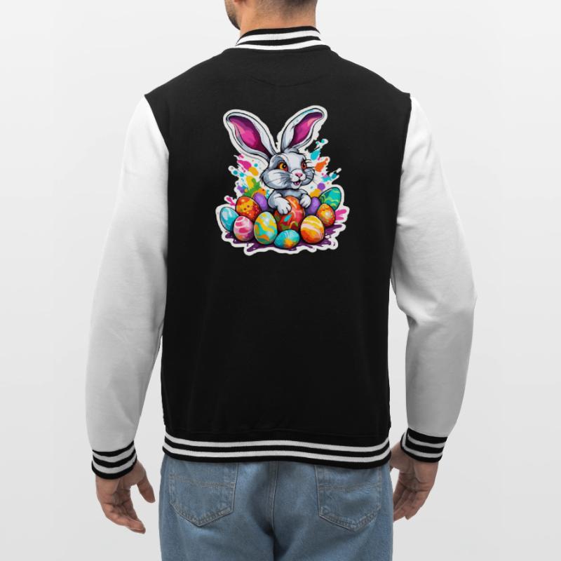 Easter Bunny / Easter / Eggs / Holidays / Easter College Sweat Jacket