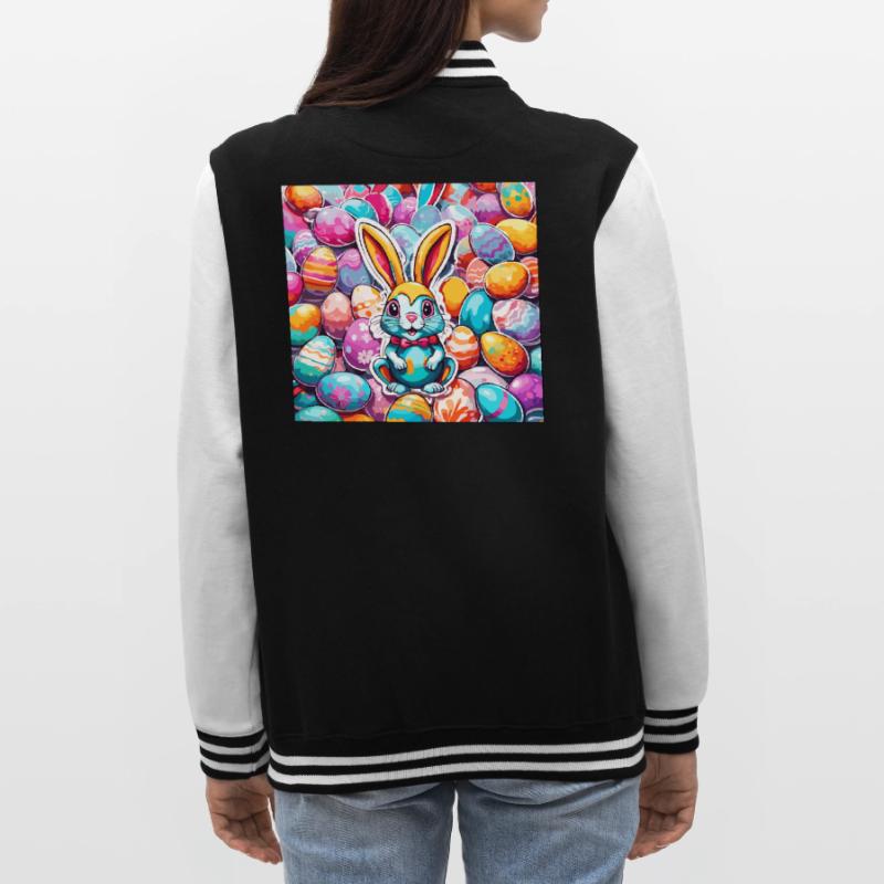 Easter Bunny / Easter / Eggs / Holidays / Easter College Sweat Jacket